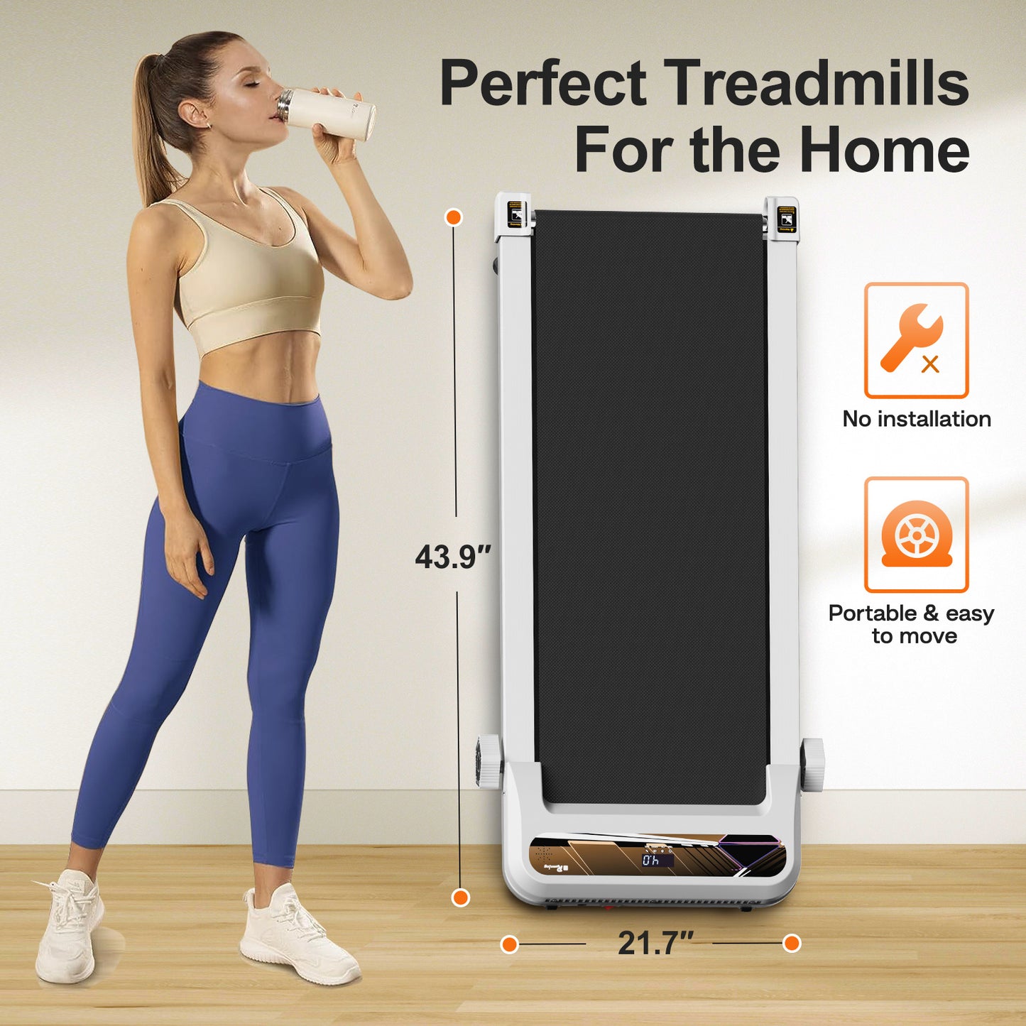 Walking Pad Under Desk Treadmill For Home Office