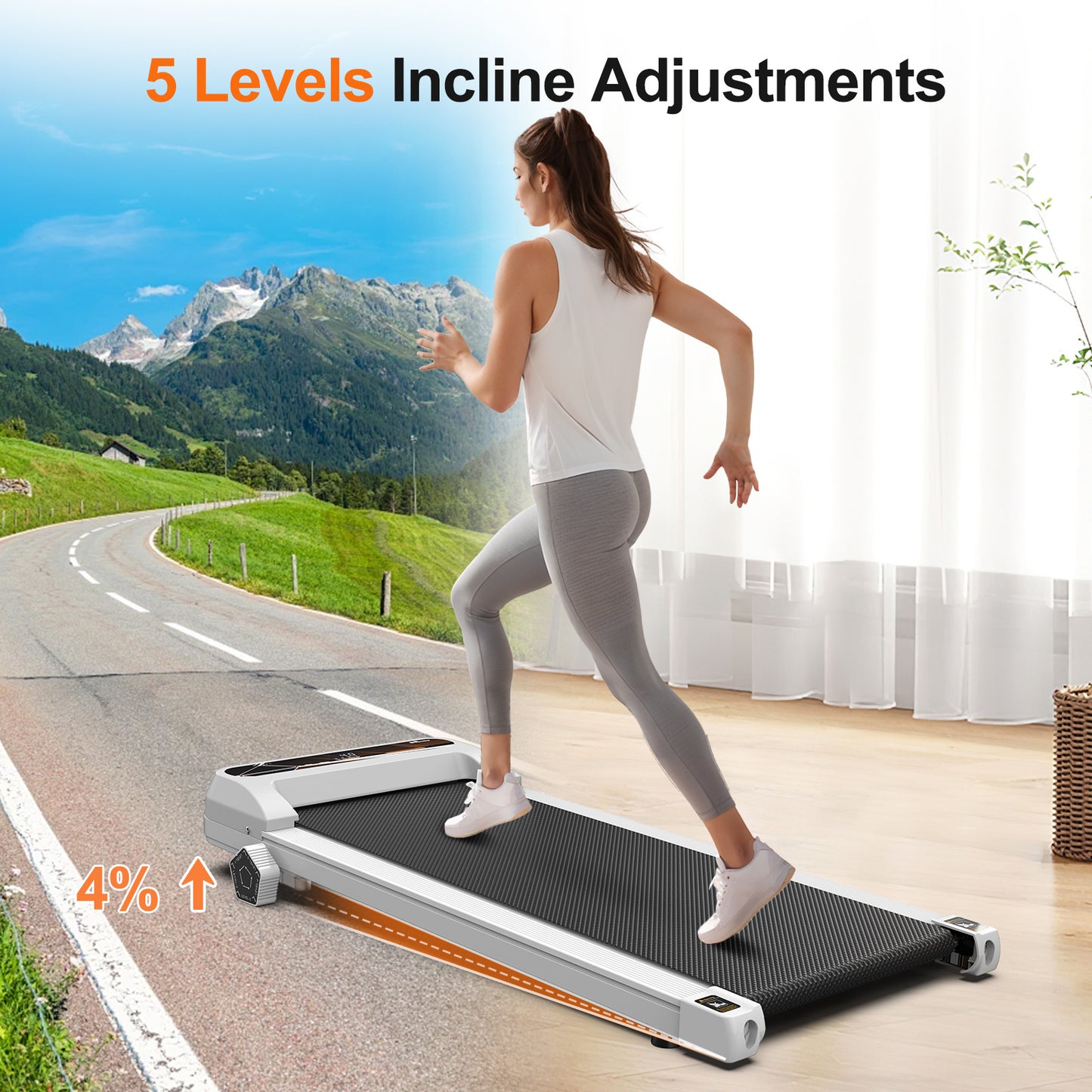Walking Pad Under Desk Treadmill For Home Office