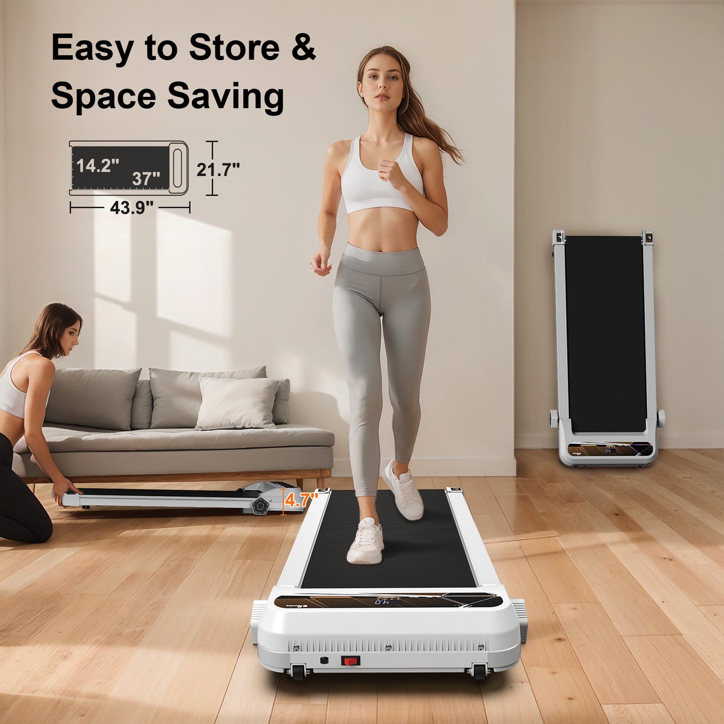 Walking Pad Under Desk Treadmill For Home Office