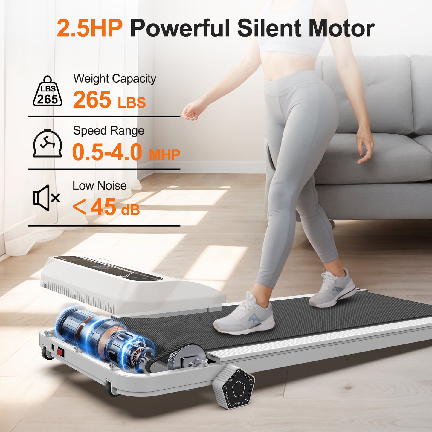 Walking Pad Under Desk Treadmill For Home Office