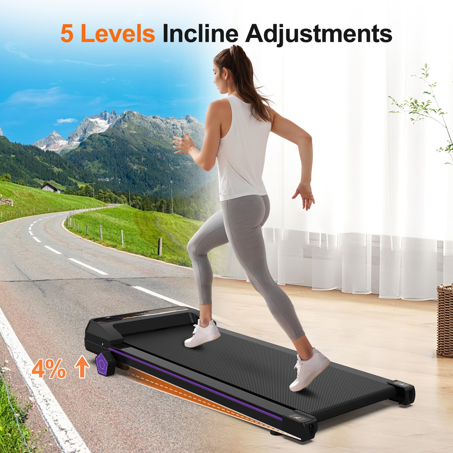 Walking Pad Under Desk Treadmill For Home Office